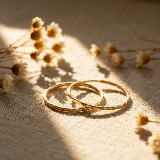 Warm sunlight product photography with natural golden lighting